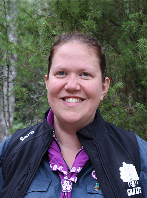 Sara Yngve är intendent på Ska'ut och kommer från Vaggeryd. Maila henne på adress sara#skaut.se *.